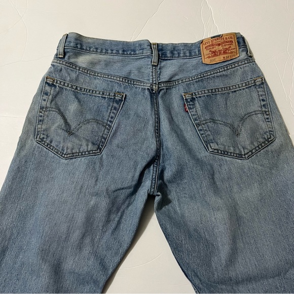 Levi's 505 regular fit worn-in vintage jeans 34x29 - Picture 3 of 8
